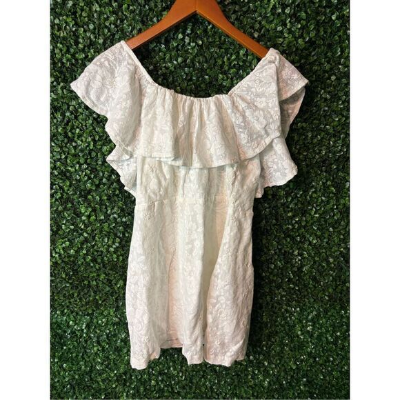 Free People Girl Crush Lace Mini Dress Size Medium - Picture 3 of 8